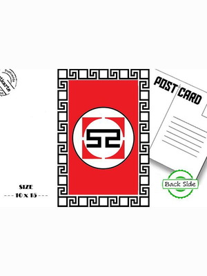 K4A Greek Propaganda Postcard, 15x10 cm