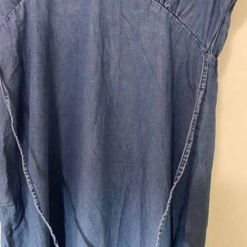 Maxi dress denim style Piazza Italia like new, size large, blue