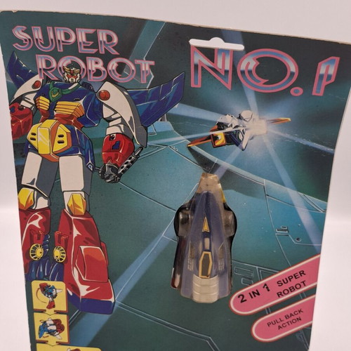 Vintage 80's 2 in 1 Super Robot No.1 Gundam Mazinger Ko pull back new