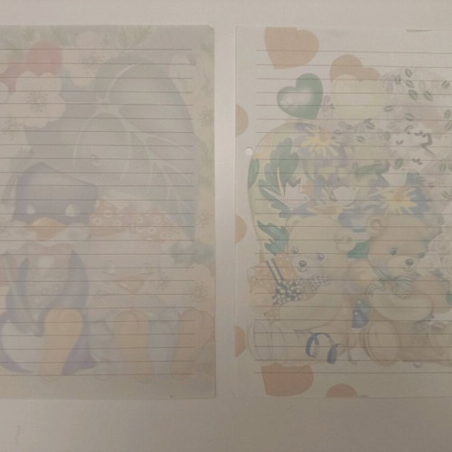 Vintage letter papers like new