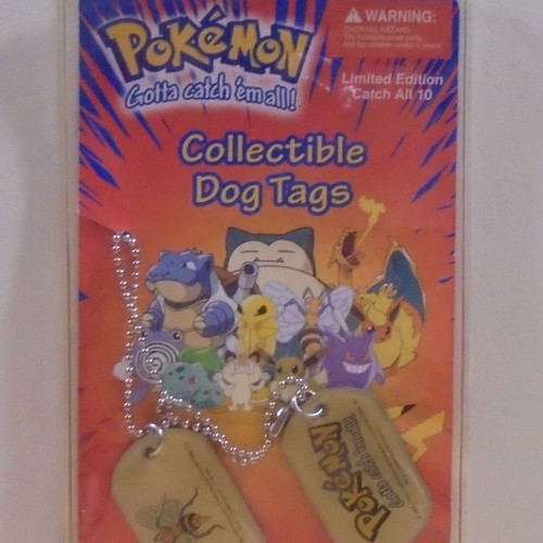 Pokemon Beedrill old promotional metal dog tag Nintendo 1999 new