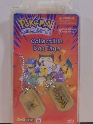 Pokemon Beedrill παλιά διαφημιστική μεταλλική ταυτότητα από την Nintendo 1999