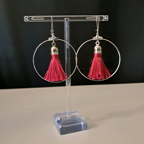 Tassel earrings new, with or without cap in various colors