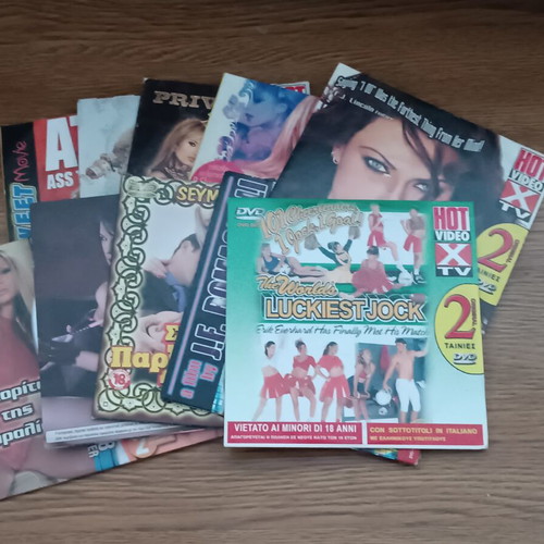 Erotic movies DVD, pack of 10