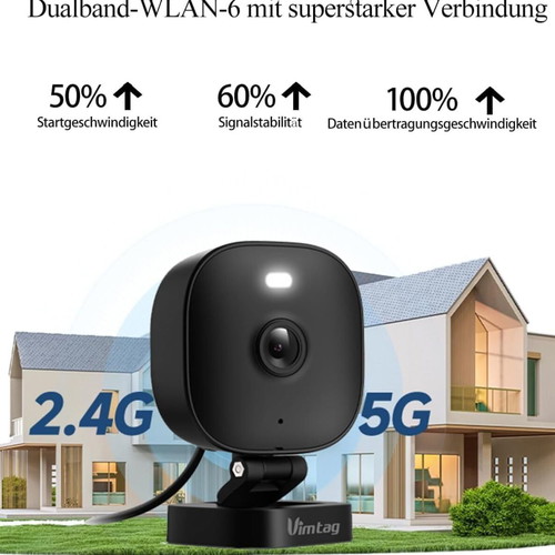 Vimtag 4MP Outdoor and Indoor Camera IP66 Waterproof with Color Night Vision and Two-Way Audio
