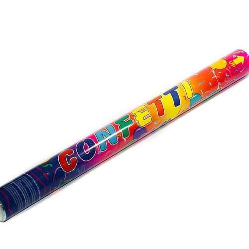 Confetti cannons 58cm colorful pack of 5