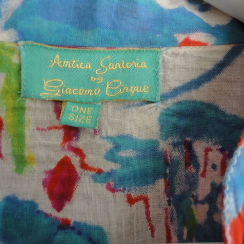 Antica Sartoria Positano by Giacomo Cinque Italian dress like new, red, cotton, size S-M