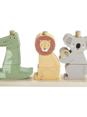 Fisher Price Stacking Toy Animals Wooden New for 12+ Months