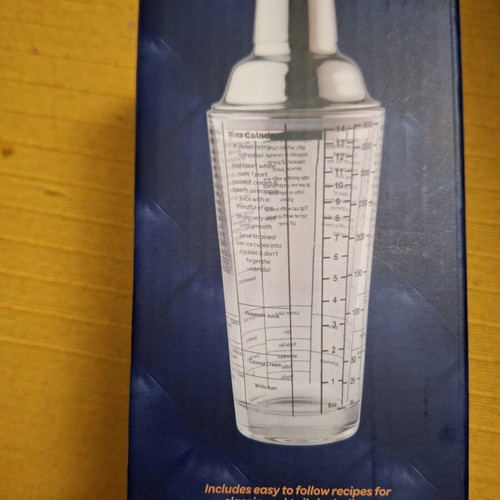 Glass shaker Taylors Eye Witness XBT075 new 400 ml with measuring scale