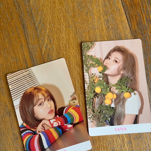 Twice Fancy Photocards like new with Jihyo, Sana, Dahyun, Tzuyu and group