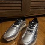 Lumberjack silver leather sneakers new