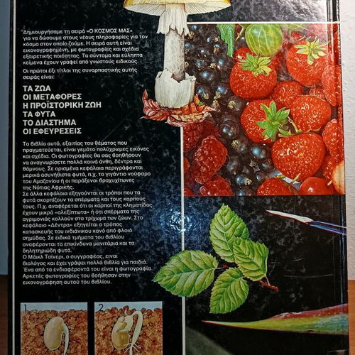Plants used color thematic encyclopedia “Our World”