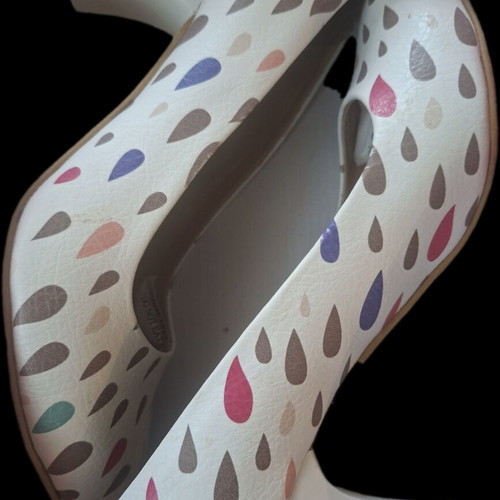 Women's high heel shoes used, size 38, colorful