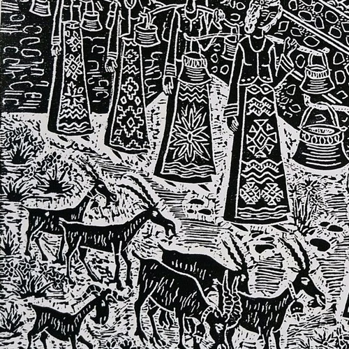 Linocut Momina Cheshma new