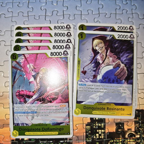 One Piece 7 yellow rare cards
