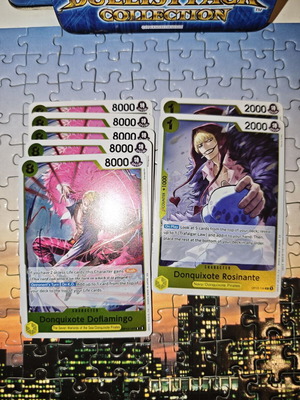 One Piece 7 yellow rare cards