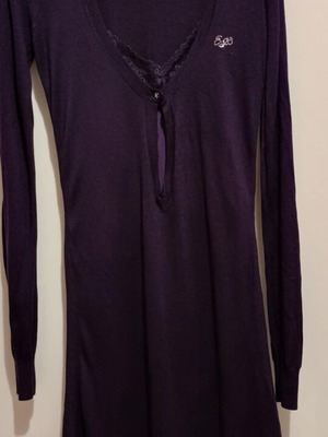 Ego dress like new, size M, purple with lace details
