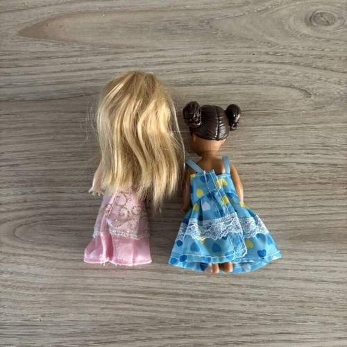 Barbie Kelly mini doll set used, 2 pieces
