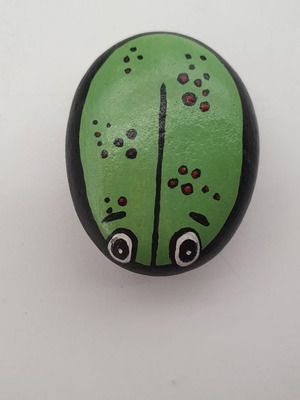 Hand-painted decorative stone