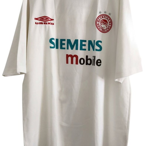 Olympiacos Piraeus Kristian Karembeu Vintage Umbro Football Jersey XL like new
