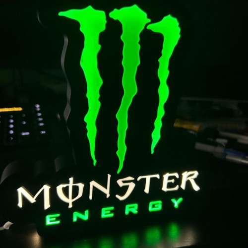 Lightbox Monster Energy Drink LED box new, plastic, USB powered