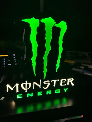 Lightbox Monster Energy Drink LED box new, plastic, USB powered