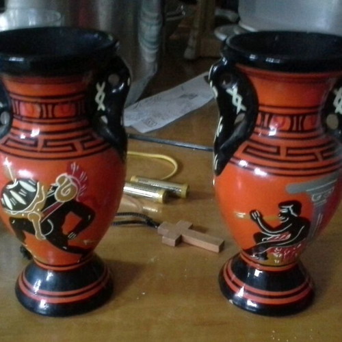 Decorative amphorae new, set of 2 pieces