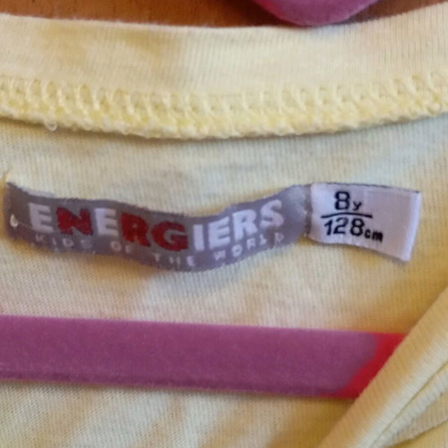 Energiers dress used, yellow, for 8 years, 128 cm