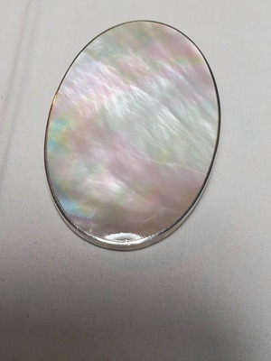 Μενταγιόν ασημι και mother of pearl