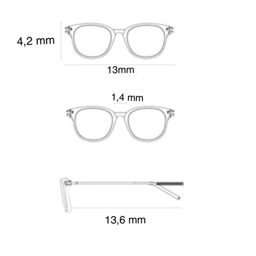 Vintage K+B eyeglasses Made in Italy with round tortoiseshell frame and brass details