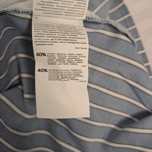 Sinsay Striped Shirt Dress New Size XS Light Blue White