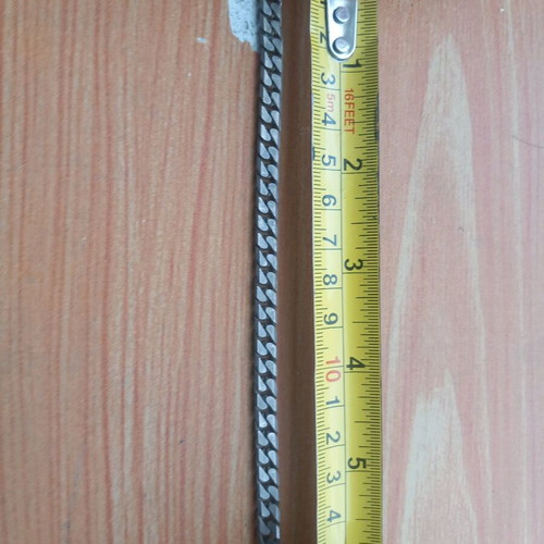 Necklace Chain Prada Milano Dal 1913 used, gray and brown