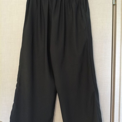 Culotte black high-waisted pants like new, one size