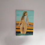 Γυμνό λάδι σε τελάρο Μπουρατζής 70x60cm, περίπου 2000