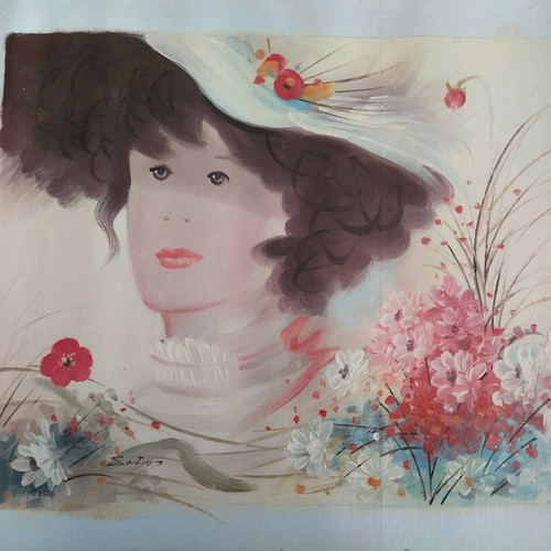 Oil painting on canvas Girl new 30x40