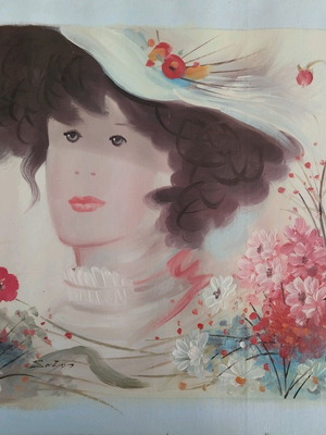 Oil painting on canvas Girl new 30x40