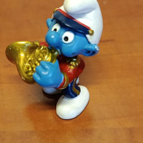 Smurf Musician figure Peyo Schleich 2001 like new