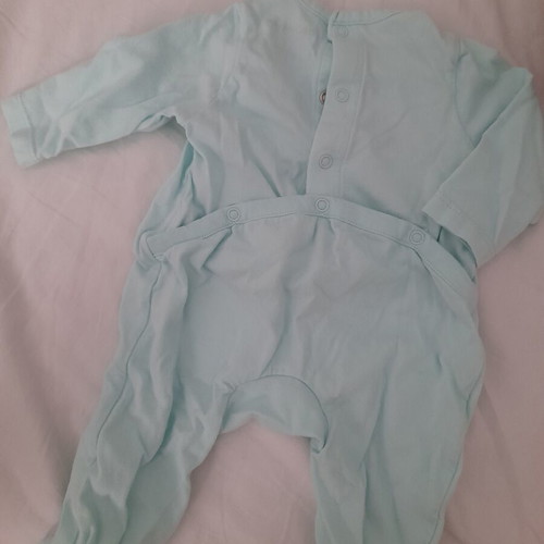 Orchestra long-sleeve baby romper like new, size 1 month, 54cm, 100% cotton