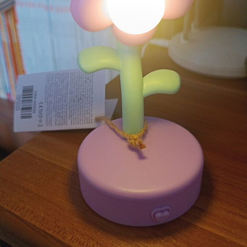 Flower table lamp new with warm light
