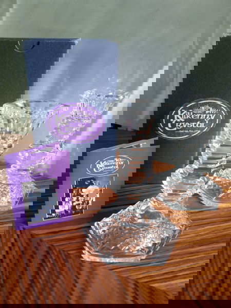 Kilkenny Crystal - Σπάνιο Σετ από 2 Περίτεχνα Πορσελάνινα Κηροπήγια