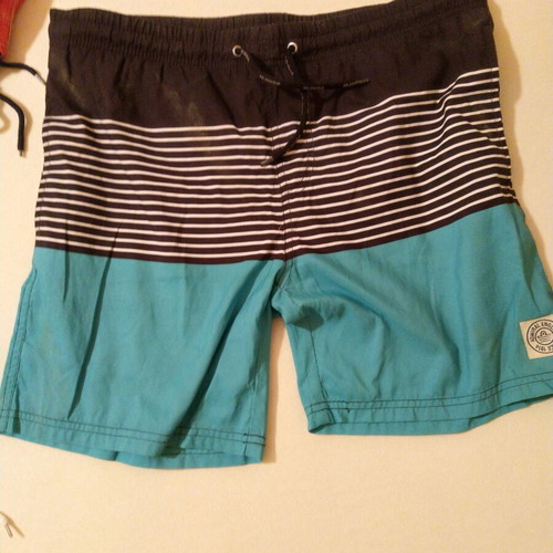 Admiral swim shorts used, medium size, blue multicolor