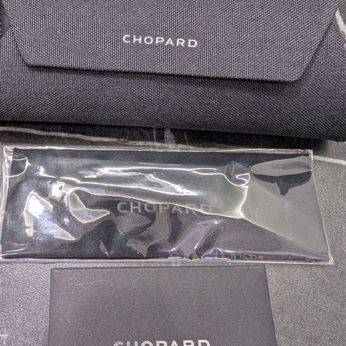 Chopard sunglasses case new black with card and box