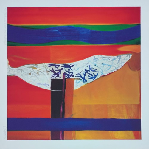 Έργο του Σταύρου Κότσιρεα εκτύπωση giclee σαν καινούργιο, 45x45 εκ