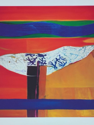 Έργο του Σταύρου Κότσιρεα εκτύπωση giclee σαν καινούργιο, 45x45 εκ