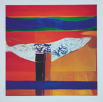 Έργο του Σταύρου Κότσιρεα εκτύπωση giclee σαν καινούργιο, 45x45 εκ