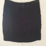 Corduroy skirt black, like new, adjustable hem