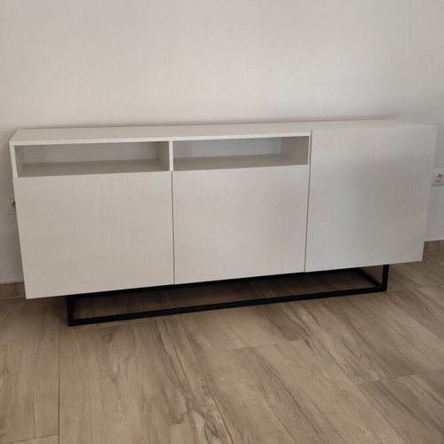 Buffet white minimalist design 1.80 x 35 x 80 like new