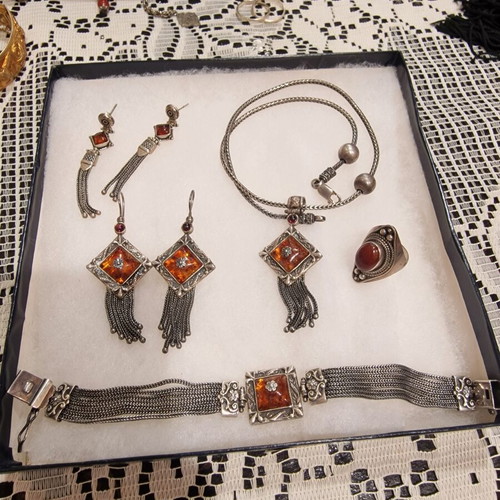Giannotiko silver jewelry set like new