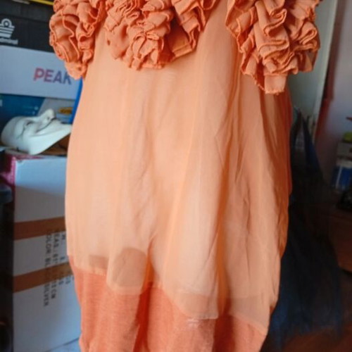 Orange bodysuit L, made in Italy