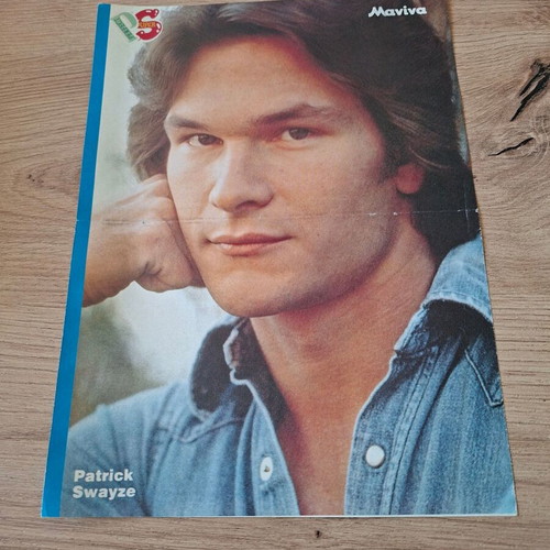 Stefanos Korkolis Patrick Swayze poster used from 90s magazine Manina